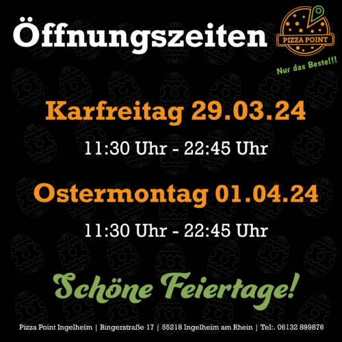 Pizzapoint_Osterzeiten
